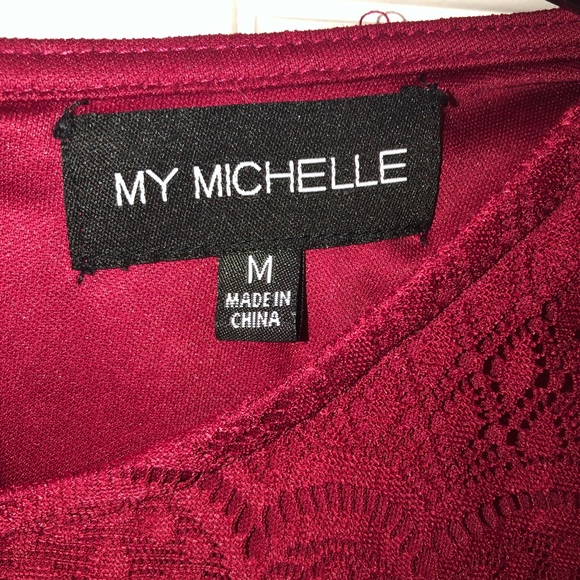 My Michelle Burgundy dress - Picture 6 of 7